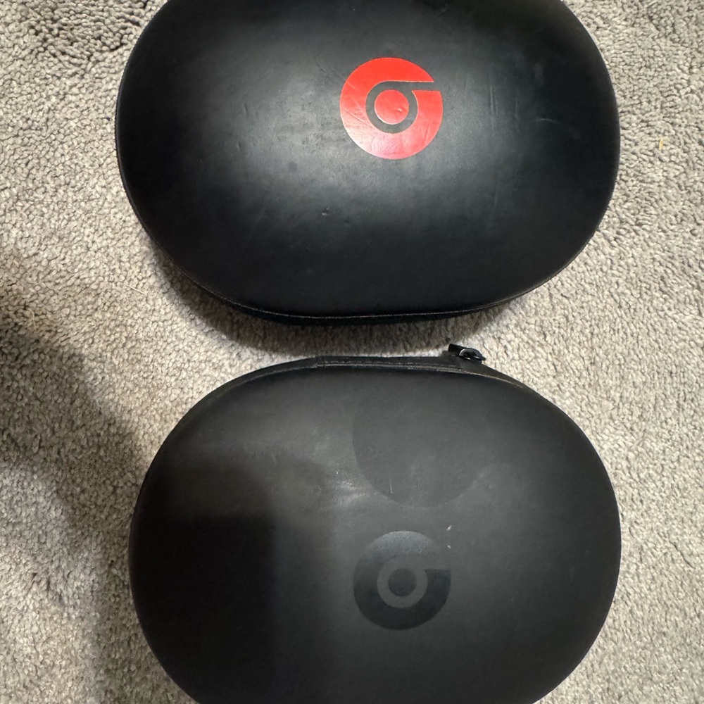 Beats Black and Red Headphone Cases
